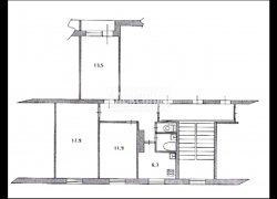 3-комнатная квартира (61м2) на продажу по адресу Луначарского пр., 56— фото 12 из 13