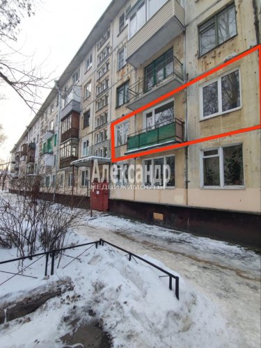 2-комнатная квартира (45м2) на продажу по адресу Новоизмайловский просп., 75— фото 1 из 11