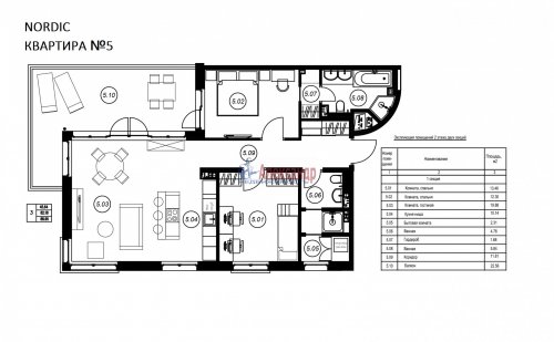 4-комнатная квартира (82м2) на продажу по адресу Красницы массив— фото 1 из 3