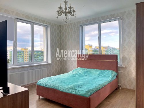 2-комнатная квартира (52м2) на продажу по адресу Мурино г., Графская ул., 8— фото 1 из 24