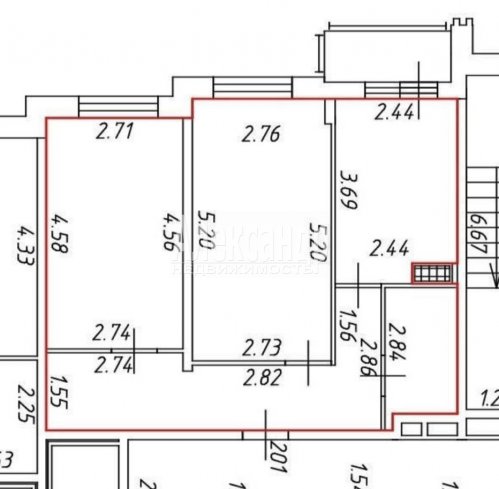 2-комнатная квартира (50м2) на продажу по адресу Сертолово г., Центральная ул., 14— фото 1 из 8