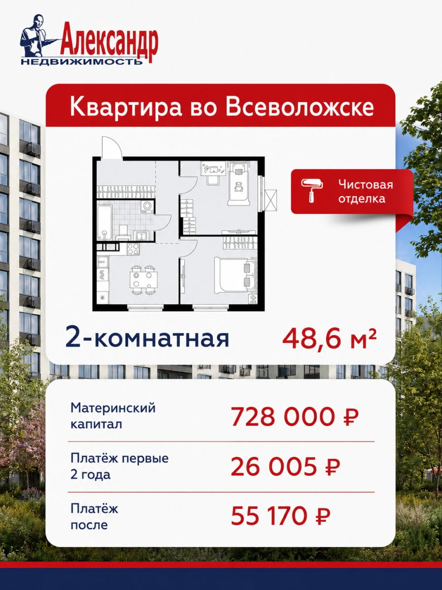 Хватит копить на первоначальный взнос квартиру можно купить уже сейчас! | Фото 2